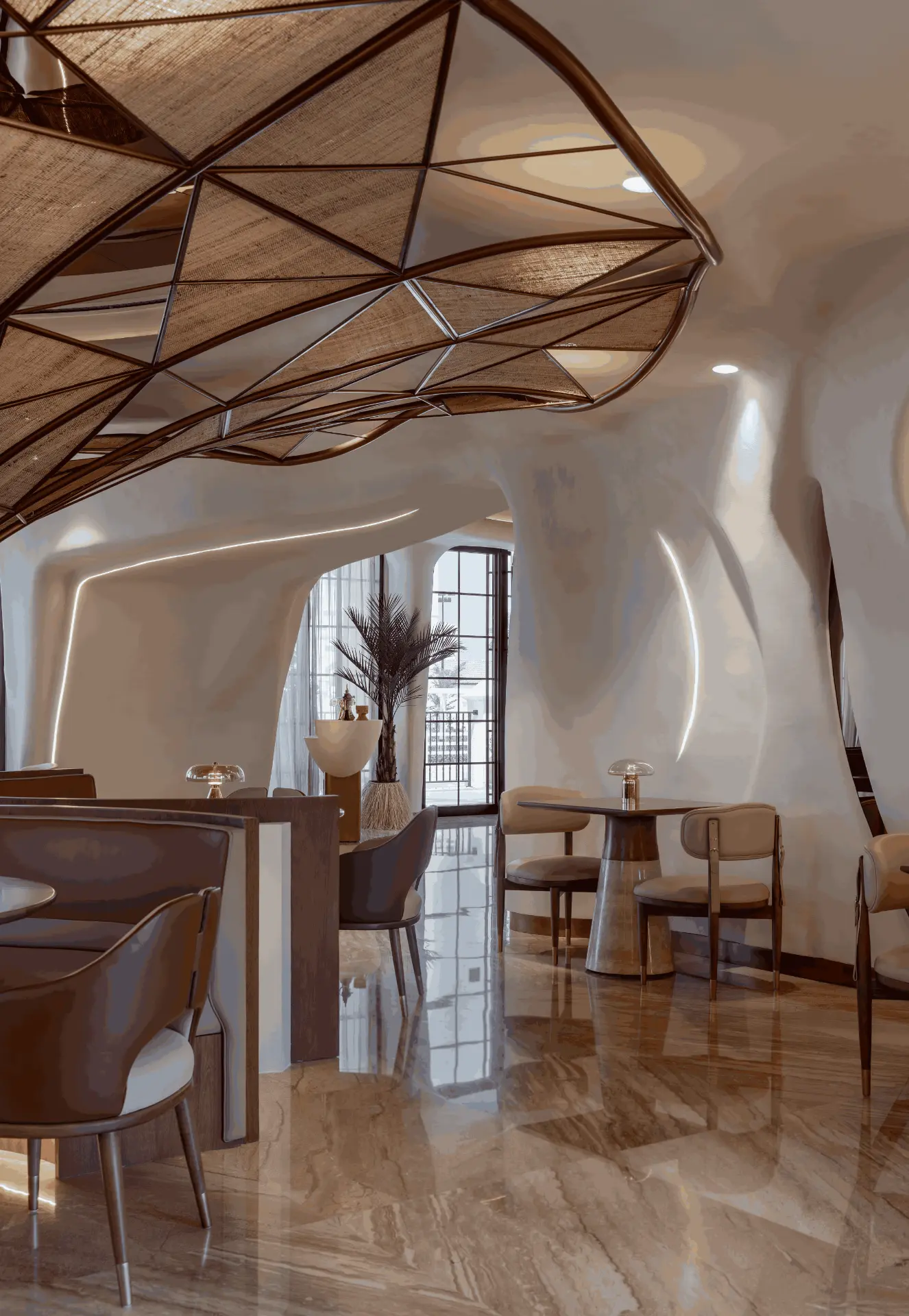 The Falwa dining room